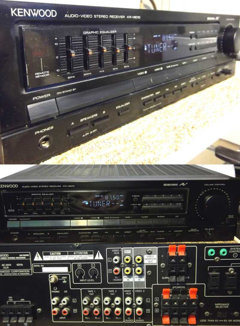 Kenwood KRV6010 Audio Video Stereo Receiver